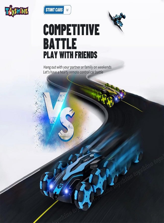 توي شاين سيارة توي شاين بست عجلات، قابلة للدوران 360 درجة، تعمل بجهاز تحكم عن بعد، قابلة لإعادة الشحن، ذات ذراع متأرجح، قابلة للتشوه، للطرق الوعرة، بتردد 2.4 جيجاهرتز - أخضر - Image 5